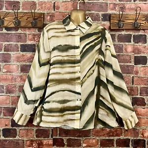 NWOT MASSIMO DUTTI Lightweight Ramie Button-Up Shirt Size 12 US, 44 EUR - Bild 1 von 4