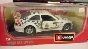 Burago BMW M3 White 1:24 Scale Diecast 0544 1993 BMW M3 White - Picture 1 of 5