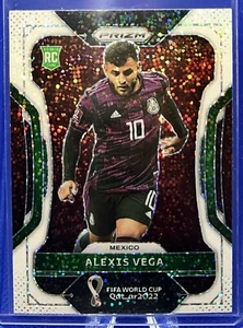 2022 Panini Prizm FIFA World Cup Alexis Vega WHITE SPARKLE SSP Rookie RC Mexico - Picture 1 of 2