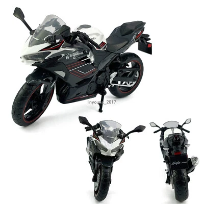 1/12 2023 Kawasaki Ninja 400 Motorcycle Model Diecast Toy Car Boys Gifts Black - Image 1 of 4