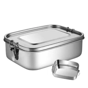 Stainless Steel Bento Box Lunch Box Food Storage Container With Sealing Strip AU - Picture 1 of 17
