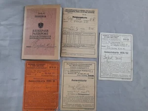Original-Reisepass Republik Österreich ausgestellt 1935 Wien NO Foto - Bild 1 von 11