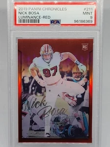 2019 Chronicles Nick Bosa Luminance #/99 Red Rookie 49ers Color Match SSP PSA - Picture 1 of 3