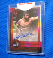 *ELIZEU DOS SANTOS* ~SEALED XRARE "RUBY" RED 1ST AUTO~ TOPPS UFC *(ROOKIE(#8/8)*