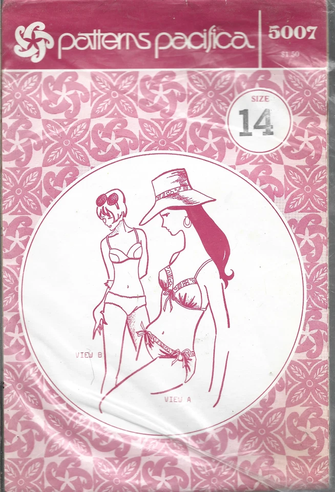 Vintage PATTERNS PACIFICA #5007-Bikini Bathing Suits-Size 14 - Image 1 of 1