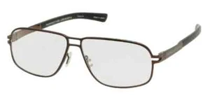 New Porsche Design Eyeglasses Optical Frame P8193 A Brown 58mm w/Case Ret $350+ - Picture 1 of 2
