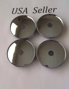 4 pcs Universal Chrome Empty Wheel Center Caps 60mm/ 2 3/8" Andros #1 Wheel - Bild 1 von 3