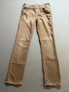 True Religion Corduroy Jack Boys 10 Beige Zip Straight Pocketed 24X26. - Picture 1 of 11