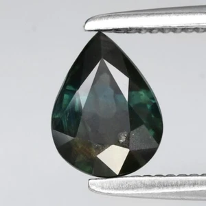 ๐ 0.73ct 6.3x4.7mm Pear Bluish Green Sapphire - Heated Australia Gemstone - Picture 1 of 4