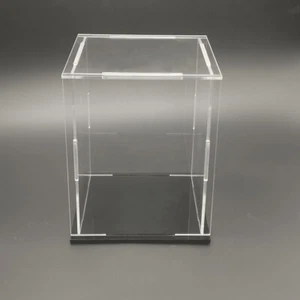 1x Clear Acrylic Display Case Stands Box Model Figure Showcase Dustproof Decor - Picture 1 of 21
