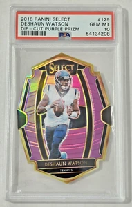 Deshaun Watson 2018 Panini Select Purple Prizm Die-Cut /75 #129 PSA 10 Gem Mint - Picture 1 of 3