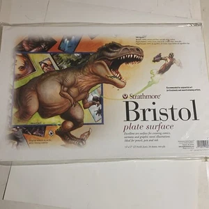 Strathmore 500 Series Bristol Smooth Paper Pad 11x17” - 24 Sheets Plate Surface - Picture 1 of 3