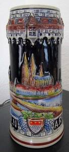 Original King Sammlerkrug Motivkrug KÖLN A. RHEIN Dom Godesburg Drachenfels - Bild 1 von 5