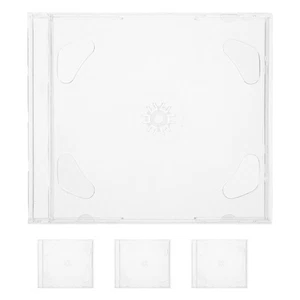 4pcs CD Storage Boxes Replacement DVD Disc Reusable Case CD Storage Boxes CD - Afbeelding 1 van 12