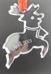 Ornamento candela angelo Baccarat Noel 1994 - cristallo trasparente - Natale annuale - scatola - Foto 1 di 5