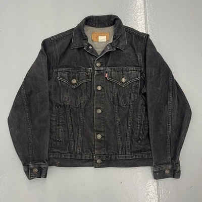 Chaqueta vaquera vintage años 90 Levi's negra tipo 3 Trucker años 90 Foto 1 de 4