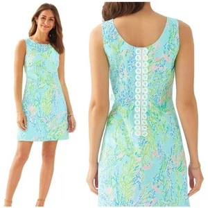 Lilly Pulitzer Cathy Shift Dress Womens Size 12 Sky Blue Heaven  - Picture 1 of 9