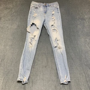 Hollister Super Skinny Curvy Jeans Damen 5S 27x28 Blau Stretch High Rise Classic - Bild 1 von 17