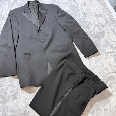 Traje de Esmoquin HUGO BOSS Negro Miles Davis 40R Pantalones 34 Hombres Ropa Formal Foto 1 de 4