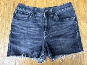 MADEWELL ~ High Rise Cutoff Shorts Denim anthrazit grau Waschung Damengröße 29 - Bild 1 von 11