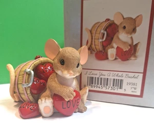 Charming Tails I LOVE YOU A TODO BUSHEL Figura de Amor Día de San Valentín - Imagen 1 de 5