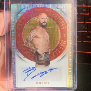 2025 Bobby Fish AUTO /8 Squared Mat Classics Combat Anthology  - Picture 1 of 3