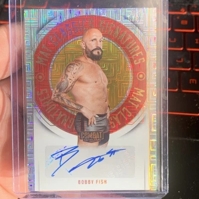 2025 Bobby Fish AUTO /8 Squared Mat Classics Combat Anthology  - Image 1 of 3
