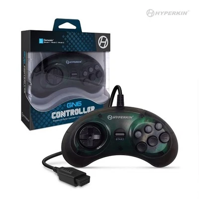 GN6 Premium Controller For Genesis (Space Black) - Hyperkin - Image 1 of 3