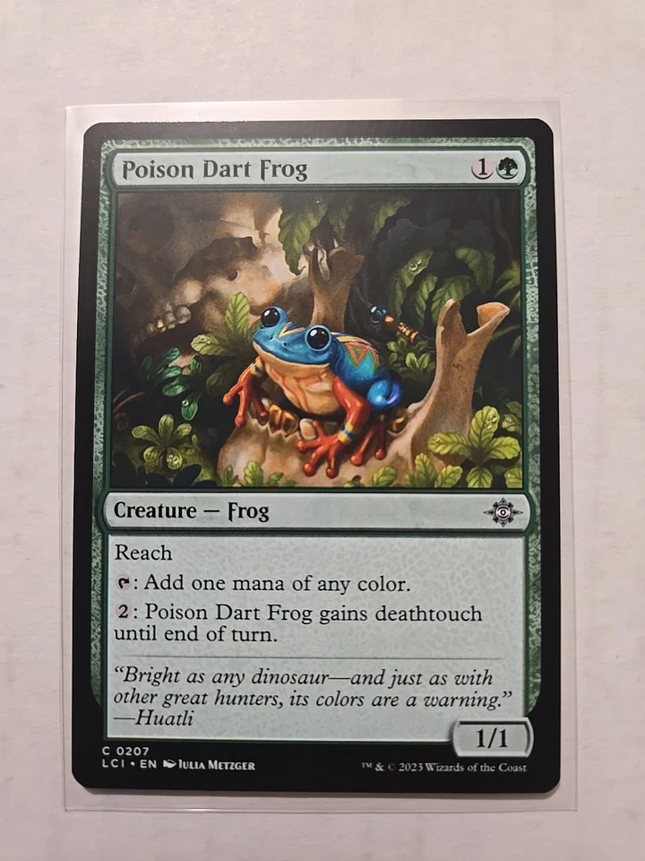 Poison Dart Frog - The Lost Caverns of Ixalan - LP - Common - Creature - MTG  - Image 1 of 1