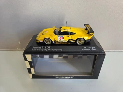 Minichamps 1/43 Porsche 911 GT1 Thyrring/Greasley - British GT 1999 - 403996606 - Imagen 1 de 4
