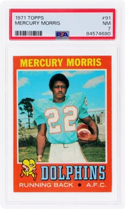 1971 Topps Mercury Morris #91 PSA 7 - Picture 1 of 2