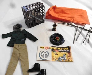 VINTAGE 1970 HASBRO G.I. Joe Adventure Team White Tiger Hunt Set mit Rare Story Bk - Bild 1 von 21