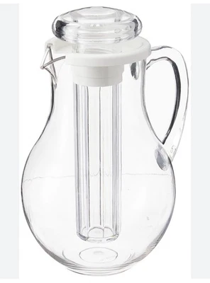  Jarra de agua de plástico de 3 cuartos de galón con tapa y varilla extraíble para núcleo de hielo Foto 1 de 2