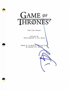 DB D.B. WEISS SIGNED AUTOGRAPH - GAME OF THRONES FINAL EPISODE FULL SCRIPT - Picture 1 of 2