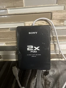 Sony 2X FDD External USB Floppy Disk Drive MPF88E Black - Picture 1 of 3