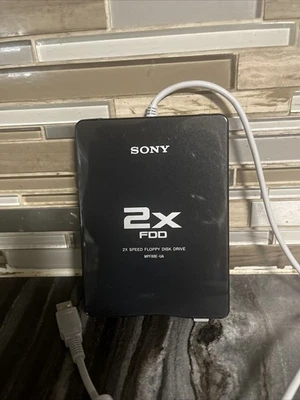 Sony 2X FDD External USB Floppy Disk Drive MPF88E Black - Image 1 of 3