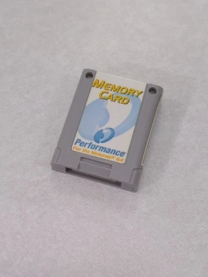 Nintendo 64 N64 Memory Card Plus Performance TESTED WORKING - Combined Shipping - Image 1 of 4