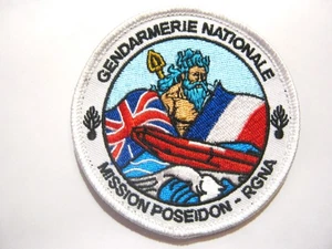 ECUSSON GENDARMERIE MISSION POSEIDON PAS DE CALAIS SUR SCRATCH 80MM - Picture 1 of 1