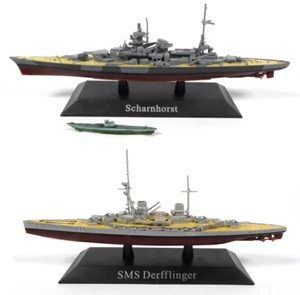 Lot de 2 navires de guerre 1:1250 WW1 + WW2 moulé sous pression maquette militaire bateau cuirassé WSL19 - Photo 1 sur 11