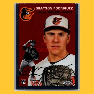 2023 Topps Chrome Platinum | Grayson Rodriguez RC #186 Rookie Baseball Card - Picture 1 of 2