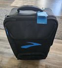 NWT Travel brooks running roller carry on luggage suitcase black new  run happy