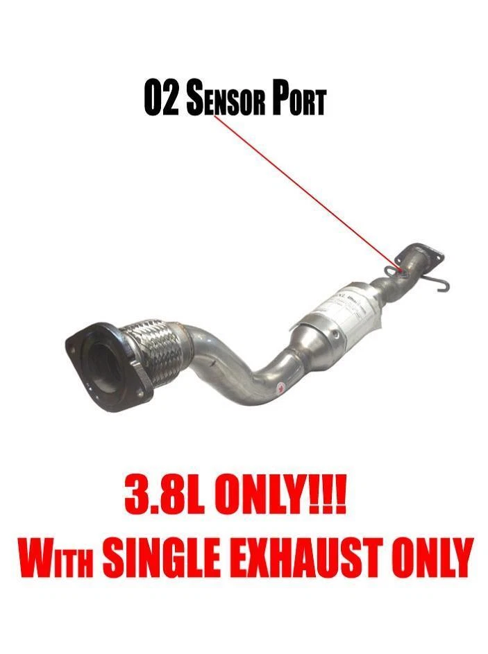 Fits Buick Regal 3.8L 97-02 100% New Engine Flex Pipe W Catalytic Converter - Image 1 of 4
