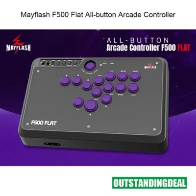 Mayflash F500 Flat All-button Arcade Controller with Layout for Hitbox PS4/Xbox - Image 1 of 4