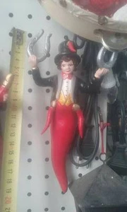 pulcinella 18 20CM TERRACOTTA FORTUNA corno presepe gobbo scio italy nonna crib - Picture 1 of 1