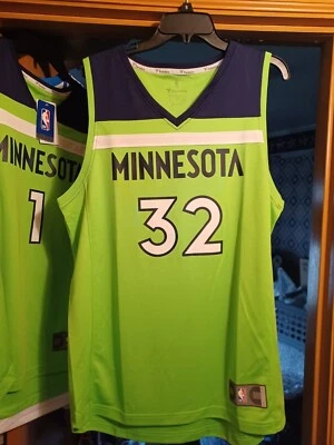   Jersey Timberwolves Karl-Anthony Towns FANATICS verde neón, ADULTO (L) - NUEVO SIN ETIQUETAS Foto 1 de 4