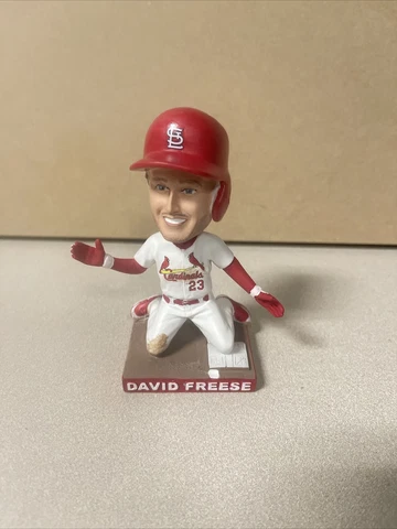St Louis Cardinals David Freese Bud Bash Bobblehead SGA 8-17-21 Sliding MVP NIB Cover