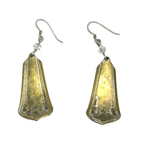 Antique Gold-Plated Bead Dangle Hook Earrings - Picture 1 of 4