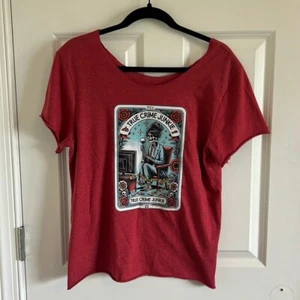 T-shirt manica corta True Crime Junkie ri-lavorata taglia media - Foto 1 di 7