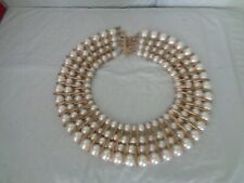 Women's Costume Jewelry  - Pearl Choker Collar Necklace - 4 strand