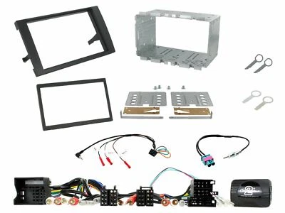 Double Din Stereo Fitting Kit + Steering Controls to fit Audi A4 2007-2009 - Image 1 of 4
